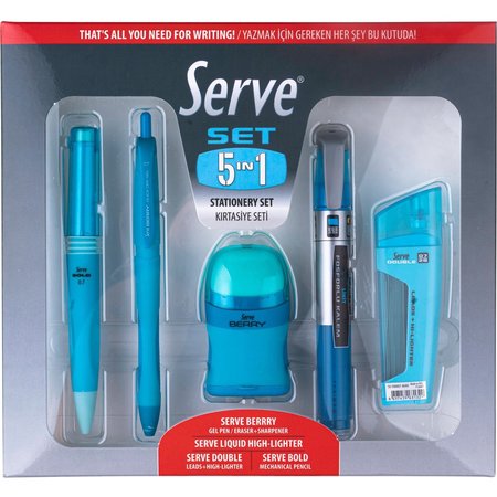 SO-MINE Serve 5 in 1 Stationery Set SRV5IN1SET07FM